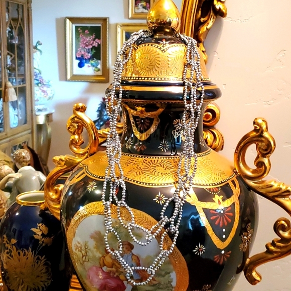 Double 'SPARKLY" beads boho necklace Very Elegant - Picture 3 of 8